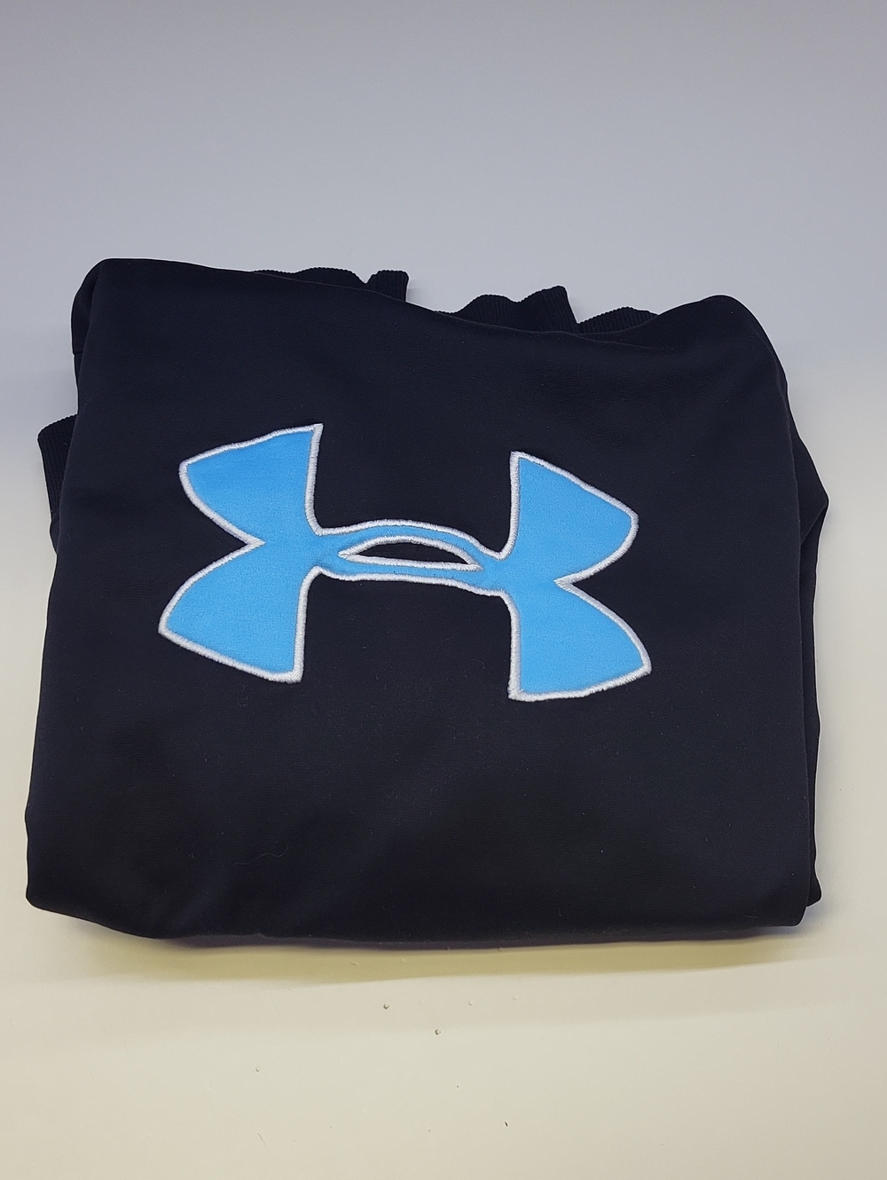 *Under Armour Black Pullover Hoodie with Light Blue Logo